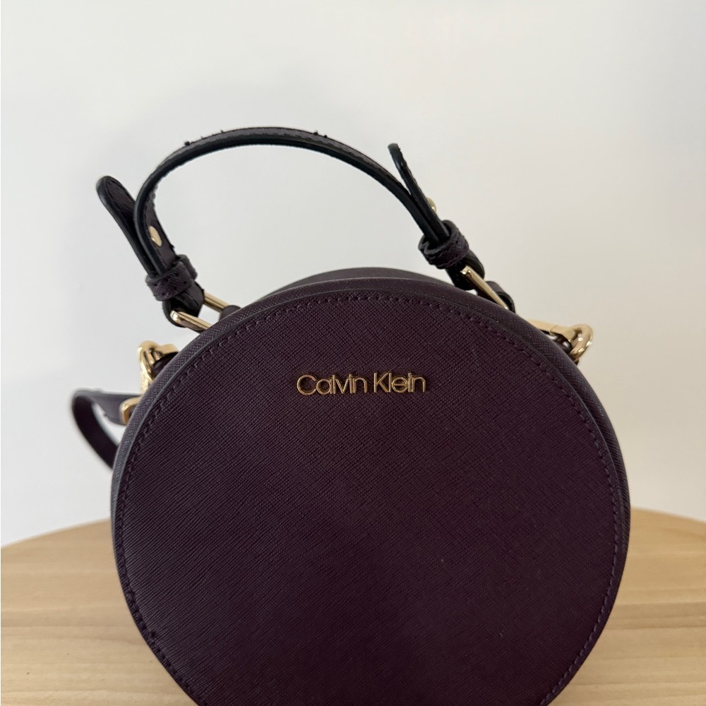 Calvin Klein Dark Purple Mini Crossbody Bag